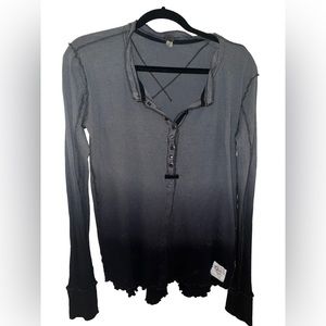 Free People (We The Free) long sleeve ombre shirt